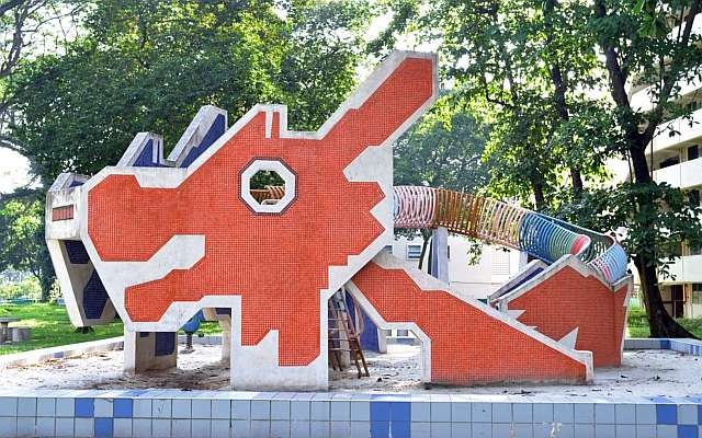 cingapura hdb dragão parque infantil elemento by marcusmxk miniaturas arquitetura 3d print model - Mito3D