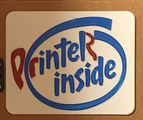 printer intel by mystuffprint art signs & logos acessories sign gadget 3d print model - Mito3D