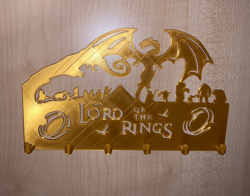 herr der ringe schl sselbrett lord of ring key holder by gare-sb household house models schluessel schluesselbrett 3d print model - Mito3D