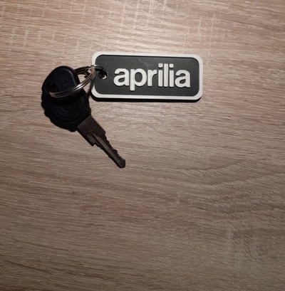 aprilia keychain by denisnaz hobby & diy vehicles motorcycle 3d print model - Mito3D