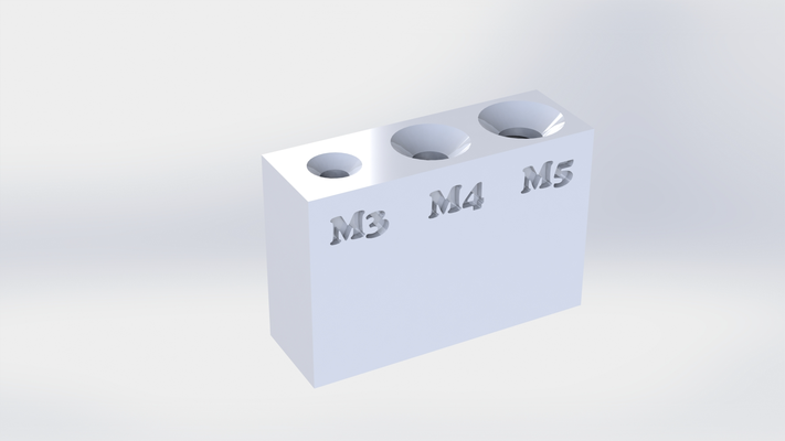 rápido pequeno parafuso testador by borie4 ferramentas medida teste m3 m4 m5 m5screw medição ferramenta 3d print model - Mito3D