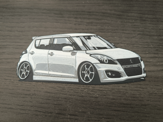 suzuki swift hueforge by hunterabcz art 2d vehicle car 3d print model - Mito3D