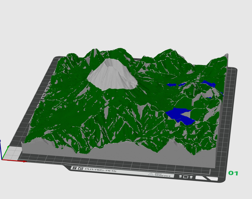 mt st helens vulkan by print4me bildung geographie berg topo 3d print model - Mito3D