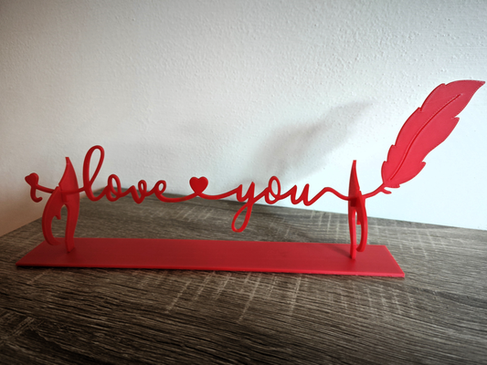 love by icew33 household decor text valentiensday valentien 3d print model - Mito3D