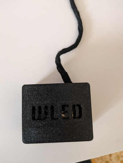 wled esp cas gaine baril prise courant remixé by ghero loisir diy électronique esp32 étui crayons clôture wroom 32 3d print model - Mito3D