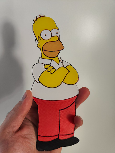 omero simpson fucina cappelli by fabiuscom arte 2d 3d print model - Mito3D