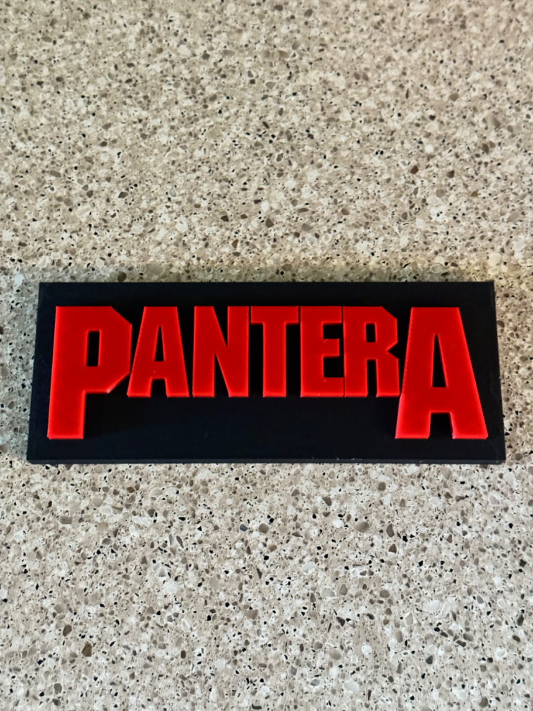 pantera bande signe remixé by davglass art panneaux logos roche métal 80snostalgia 3D print model - Mito3D