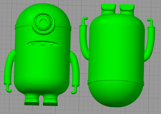 minion figure by mrmila toys & games minions 3d print model - Mito3D