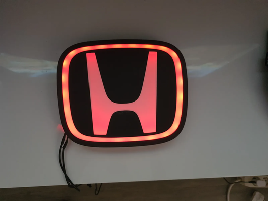 honda lightbox by vdkliam art signs & logos light box leds ledsign ledsignbox 3d print model - Mito3D