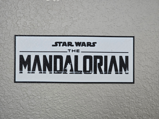 star wars mandalorian logo by dmurr5050 art 2d wall 3d print model - Mito3D