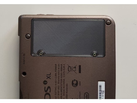 dsi xl battery cover by panicozxb hobby & diy nintendo dsixl 3d print model - Mito3D