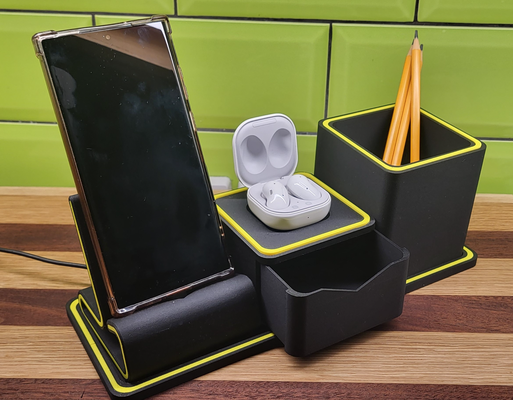 modeleur bureau rangé by starbuck ménage bureau téléphone supporter stylo pot organisateur organisation airpod papeterie titulaire soutien 3d print model - Mito3D