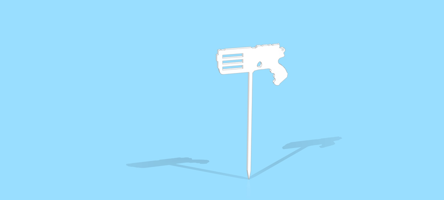 nerf bolo chapéu coco by rcbcj8yttz arte 2d aniversário arma nerf 3d print model - Mito3D