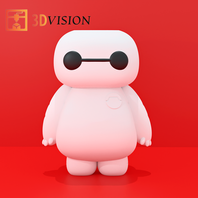 baymax funko llavero by 3dvision arte esculturas 3d print model - Mito3D