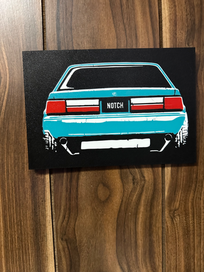 vado mustango cuerpo zorro muesca caja ligera pared arte by tropicgtiturbo 2d ford mustang mustanggt v8 carrera coche carreras carrera resistencia 3d print model - Mito3D