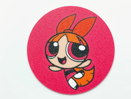 blossom powerpuff girls coaster by szaman household decor 3d print model - Mito3D