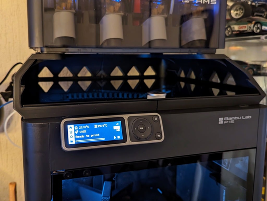 robusto ams riser stampabile supporto by secchio latta 3d stampante accessori bambolotto p1p p1s x1 x1c in piedi 3d print model - Mito3D