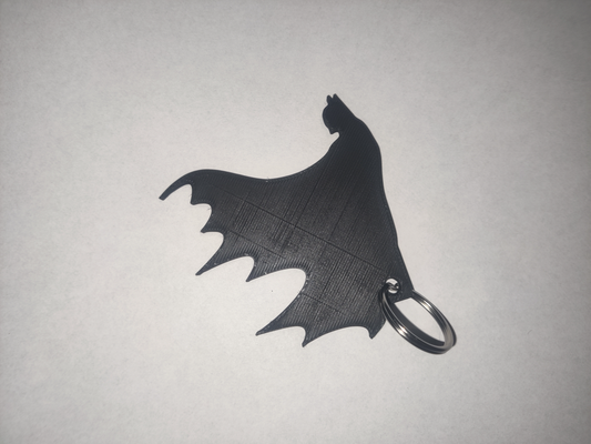 batman porte clés by kolber art panneaux logos clé 3d print model - Mito3D