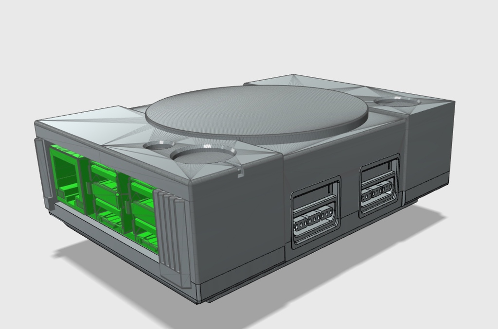 playstation pi tiny v20 raspberry 2 + 3 case by r n lauritsen tools gadgets playstation1 raspberrypi raspberrypi2 raspberrypi3 raspberrypicase raspberrypihousing 3D print model - Mito3D