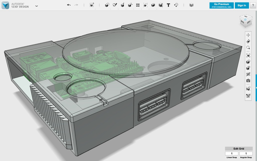 playstation pi mini v3 framboise 2 + 3 cas gaine by laurite outils gadgets playstation1 tarte framboises rasberrypi2 rasberrypi3 raspberrypi3 raspberrypi3case raspberrypicase rasperrypi 3D print model - Mito3D