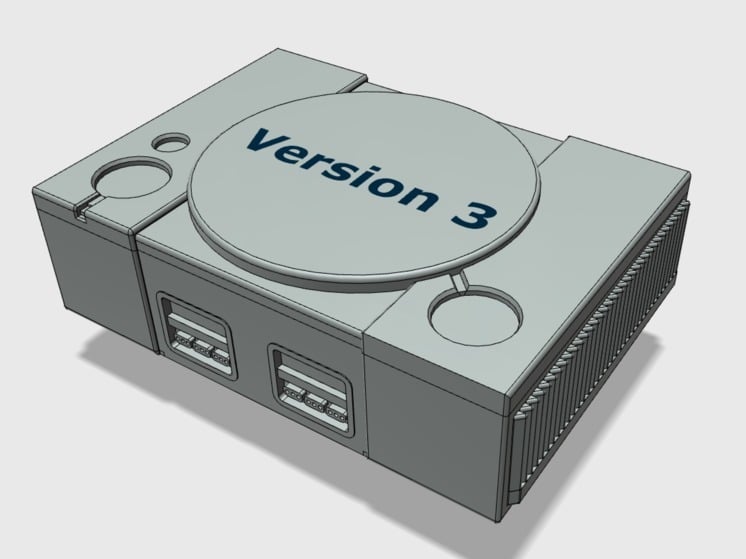 estación juegos pi minúsculo v 3 frambuesa 2 + caso funda by r n laurito juguetes playstation1 rasberrypi2 rasberrypi3 frambuesapicasa raspberrypi 3D print model - Mito3D