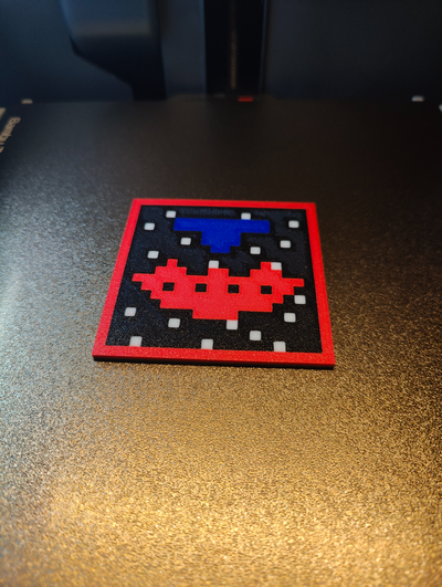 pixel platz eindringlinge untersetzer by abonnieren haushalt dekor pixelartdecor spaceinvaders 3dprinted tischspiel wohnkultur diydesign 3d print model - Mito3D