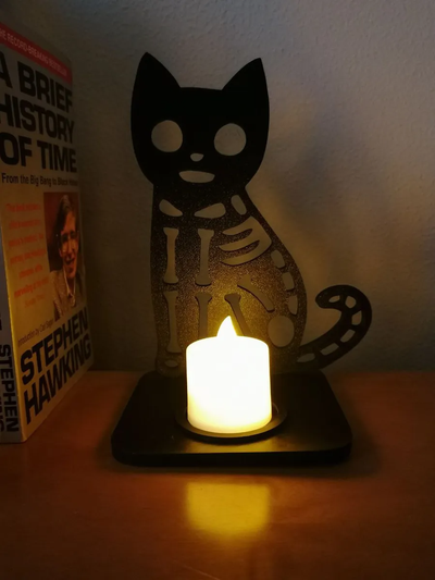 halloween gatto by camillabertrand domestico festività 3d print model - Mito3D