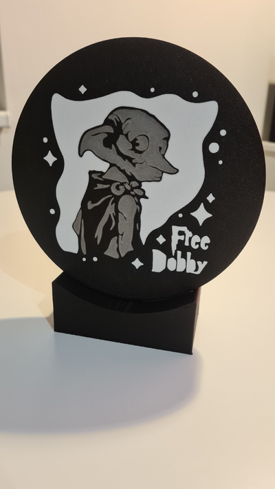 lightbox dobby is free by zoubkyn art signs & logos harry potter 3d print model - Mito3D