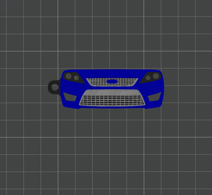 ford mondeo mk4 by andy mozol art 2d car keychain carkeychain 3d print model - Mito3D