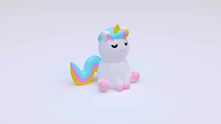 unicornio by samactividad casa decoración 3d print model - Mito3D