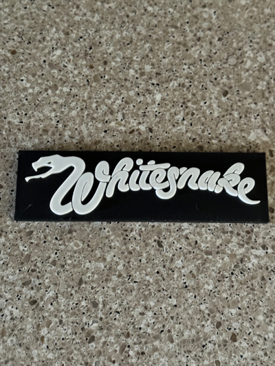 whitesnake band sign remixed by davglass art signs & logos rock metal 80snostalgia 3d print model - Mito3D