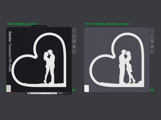 pompiere inserti shadowbox san valentino giorno by technerd domestico arredamento ombra scatola amore luce guidato coppia lampada cuore ragazzo ragazza bacio paesaggio urbano romantico 3d print model - Mito3D