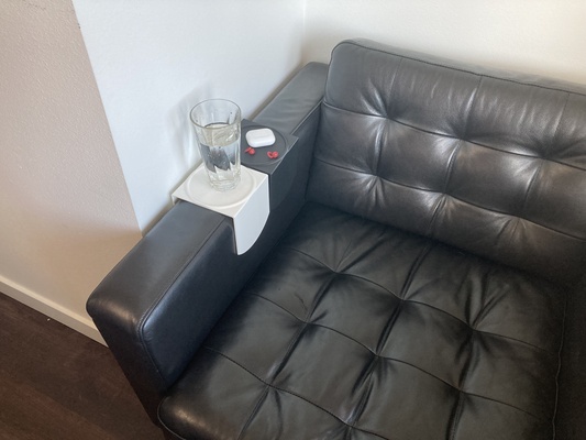 tepsi bardaklık or bardak altlığı meydan kol dayama ikea kabile by geoprime ev halkı ofis fusion360 drinkcoaster koltuk ikeamorabo 3d print model - Mito3D