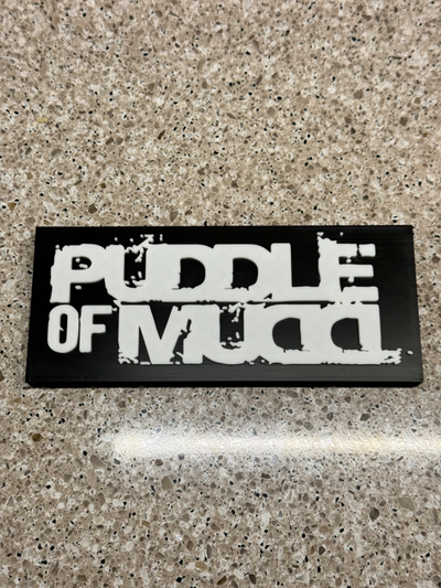 puddle of mudd band sign remixed by davglass art signs & logos rock metal 80snostalgia 90snostalgia 3d print model - Mito3D