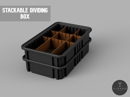 apilable divisor caja by vixvvo 3d casa modelos organizador arte 3d print model - Mito3D