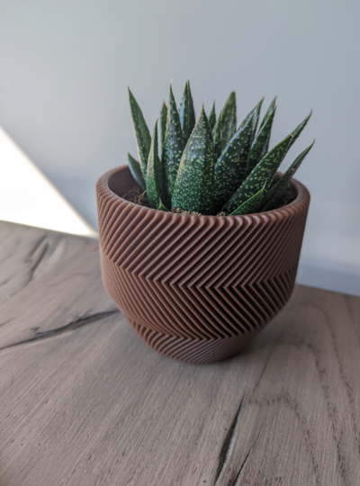 multy ribbed vase by designs haushalt garten gerippt vasenmutter blume topf dekor vase pflanzer pflanze 3d print model - Mito3D