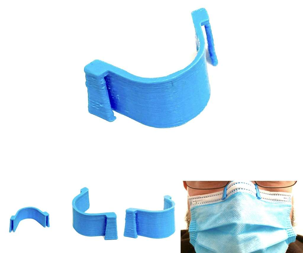 anti fog nariz grampo mascarar by pedregulho alto escola ferramentas médico covid 19 coronavirusfacemask cara névoa clipe confortável 3D print model - Mito3D