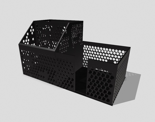 simples favo mel escrivaninha organizador by adão h 1994 ferramentas organizadores organizar acessórios acessório escrever escritório caneta 3d print model - Mito3D