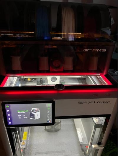 bambu laboratório x1c vidro riser luz by jogosfaxe 3d impressora partes p1p conduziu faça diversão 3d print model - Mito3D