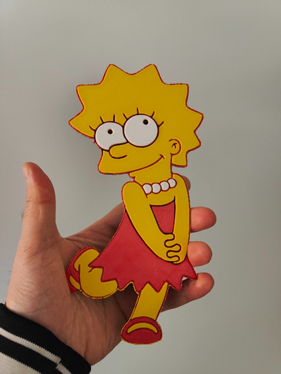 lisa simpson hutschmiede by fabius com generativ 3d modell lithophan kunst simpsons 3d print model - Mito3D