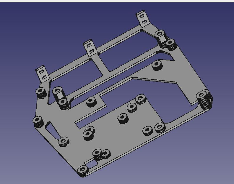 ugly functional adapter plate sk3 mini 3e v3 remixed by alexandrebernalte 3d printer parts kp3 skr e3 3D print model - Mito3D