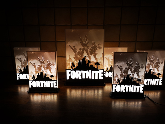 fortnite lithophane lamp by vangen81 art signs & logos led 3d print model - Mito3D