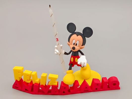 mickey rato aniversário bolo by 3devangelist casa festividades 3d print model - Mito3D