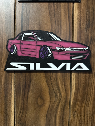 nissan silvia s13 coupe lightbox wall art 3 versions by tropicgtiturbo 2d drift drifting drifter s14 s15 240sx 180sx 200sx skyline r32 r33 r34 jdm jdmcars jdmcarculture mazda rx7 toyota jzx100 supra 3d print model - Mito3D