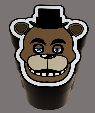 freddy fazbear regalo scatola by geek3designs domestico festività fnaf san valentino orso notti at freddy's 3d print model - Mito3D