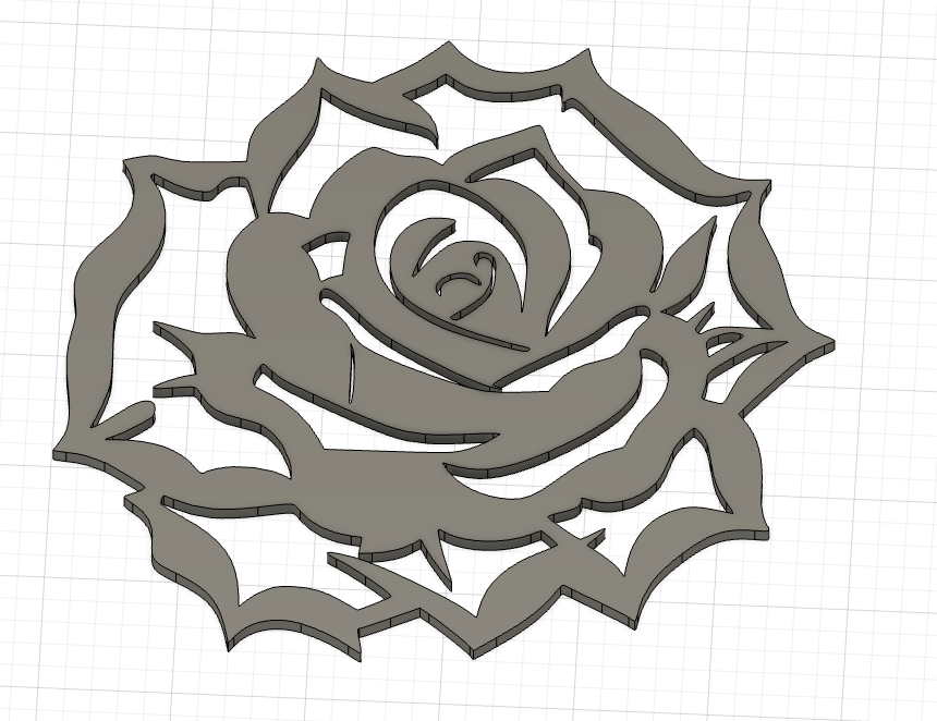 stencil rosa san valentino giorno by turbotommy utensili gadget 3D print model - Mito3D