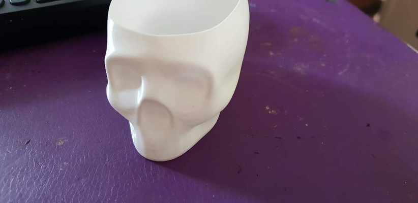 halloween cranio contenitore vaso modalità by radicacus domestico arredamento ciotola candybowl candido raccapricciante coppia spiralvasemode stampa spirale dolce dolcezza vasemode 3d print model - Mito3D