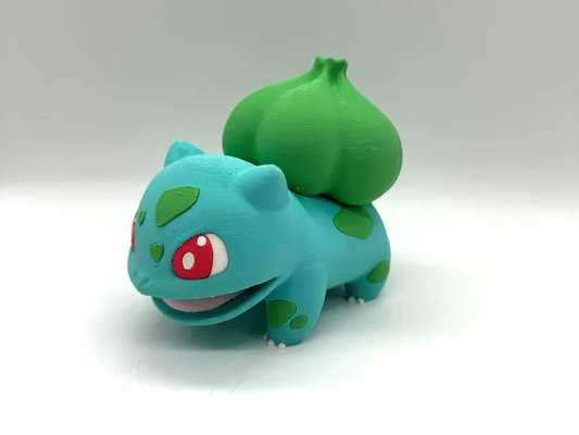 bulbasauro multicolorido by entroisdimensions estatueta miniaturas criaturas pokémon pikachu esquilo charmander venusaur charizard blastoise ams 3d print model - Mito3D