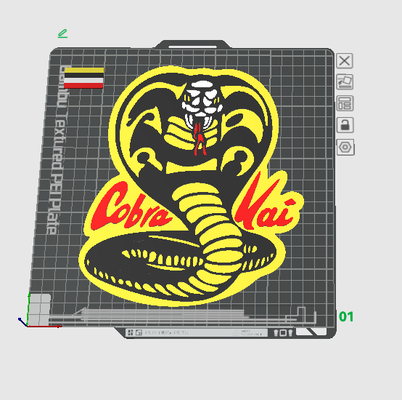 cobra kai luz caixa by everard90 arte sinais logotipos 3d print model - Mito3D