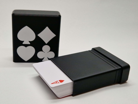 jugando tarjetas estuche duro póker talla by tridense juguetes juegos cartas titular tarjeta caja naipes 3d print model - Mito3D